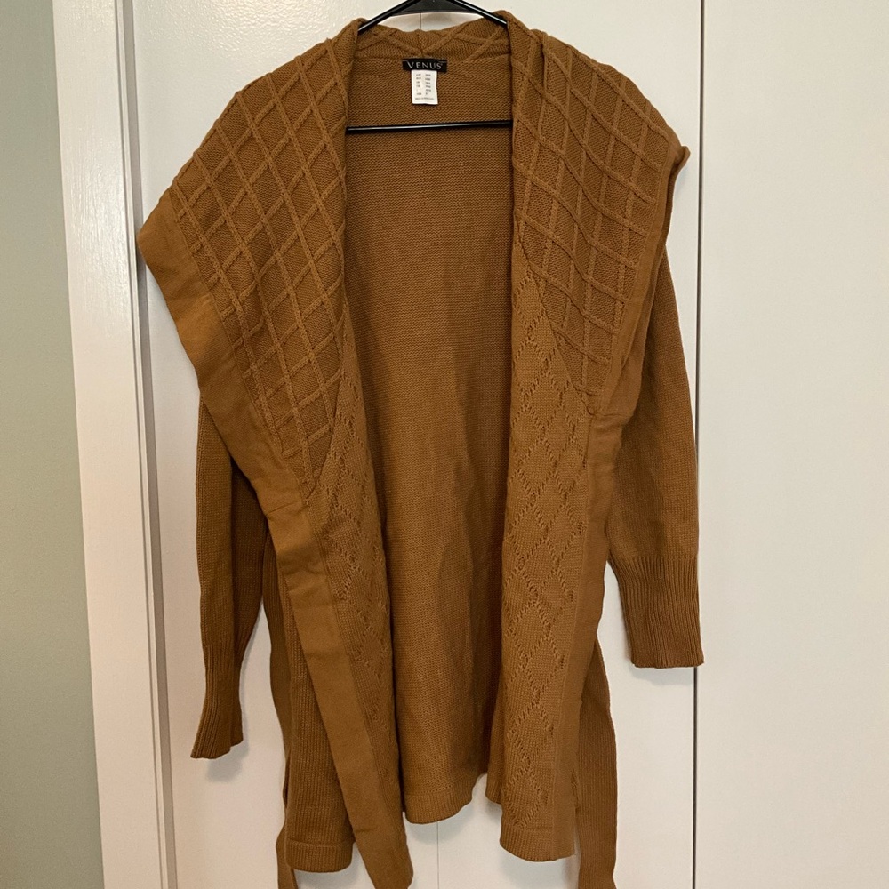 VENUS Tan Knit Cardigan